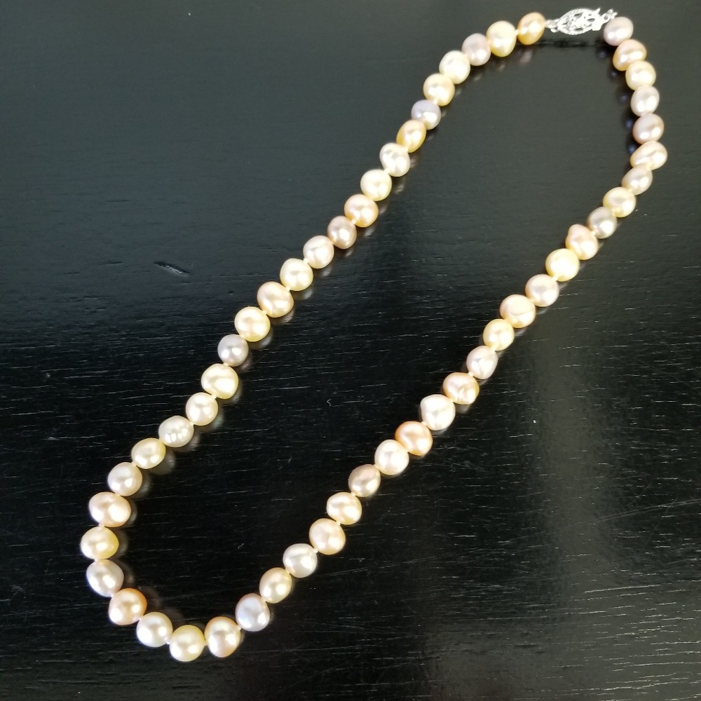 7-8mm Natural Color Freshwater Pearl Necklace
